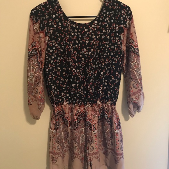 I. Joah Paisley and Floral Romper - Picture 1 of 9